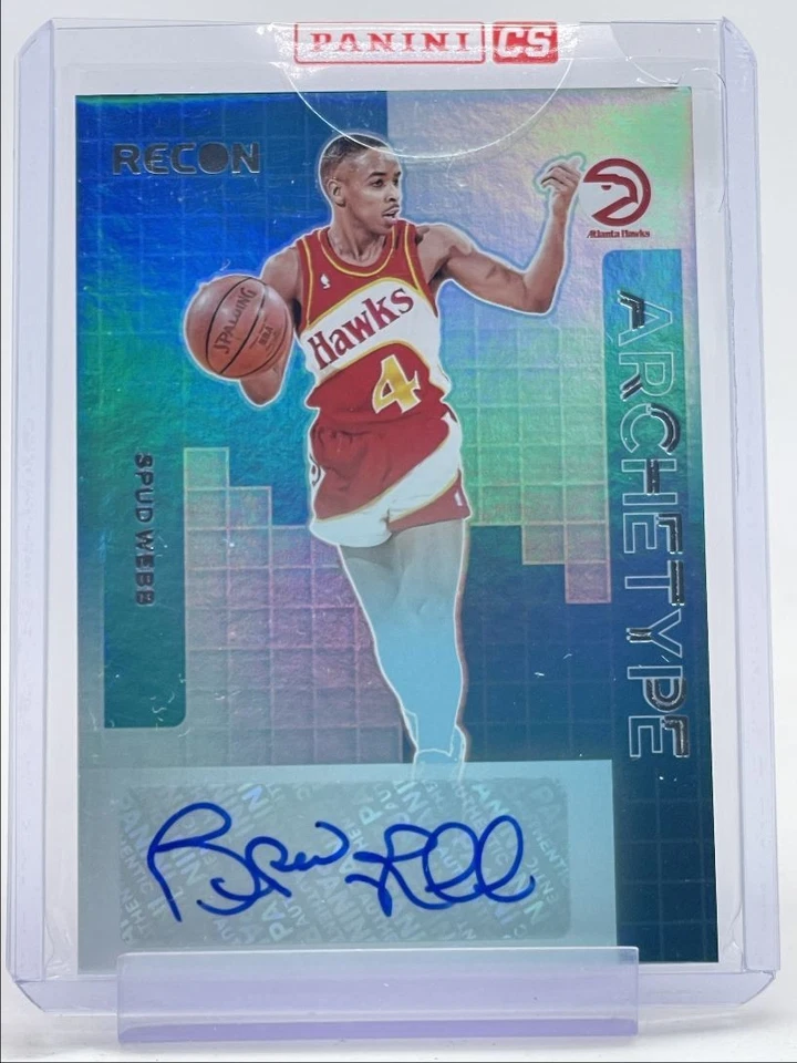 SPUD WEBB 2023-24 RECON ARCHETYPE SIGNATURES HAWKS AUTO Q3280 - Image 1 of 2
