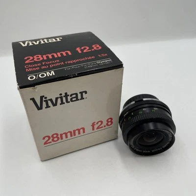 Vivitar 28mm f/2.8 Close Focus Wide Angle Lens - Olympus OM Mount?           K12 - Image 1 of 4