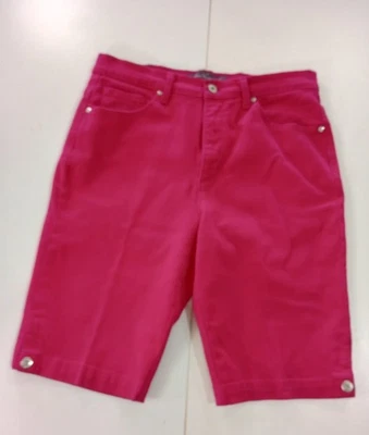 Bermudas para mujer Gloria Vanderbilt Amanda talla 10 rosas bolsillos adornados Foto 1 de 4