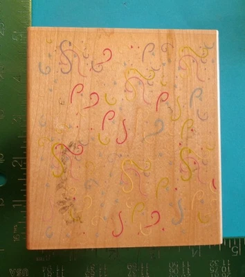 Estampida de goma FONDO ONDULADO Sello de goma 3022G Foto 1 de 2