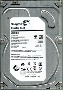 ST4000DM000 P/N: 1F2168-568 F/W: CC54 S/N: S300 SU 4TB 04/2014 SEAGATE - Picture 1 of 2