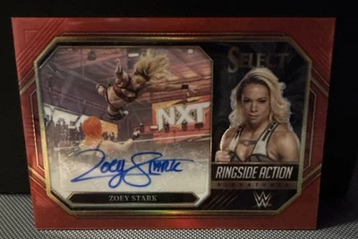2023 Select WWE Zoey Stark #RA-ZST Ringside Action Signatures Red Prizm /60 - Image 1 of 4