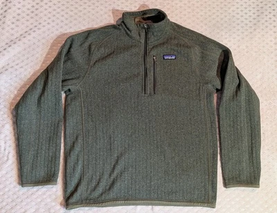 Suéter PATAGONIA Para Hombre Tejido Acanalado Mejor 1/4 Cremallera Mediano Foto 1 de 4