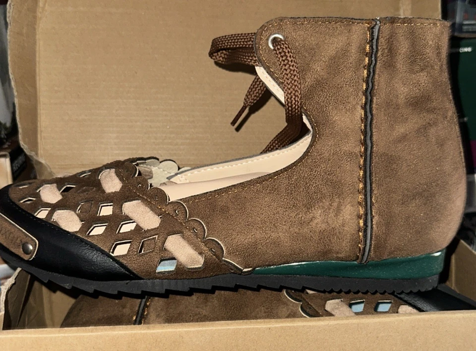 Rosy Mujer Botines Recortados Marrón Gamuza Talla 10 M EE. UU. Foto 1 de 2