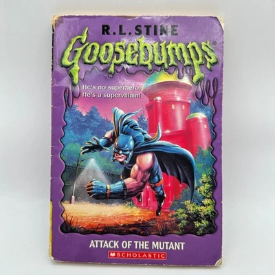 Goosebumps Attack of the Mutant R.L. Stine 1st Print 1994 Scholastic Horror Book - Image 1 of 4