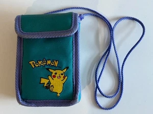 Pokemon Pikachu Nintendo GameBoy Color Travel Carrying Case green and purple  - Picture 1 of 3