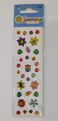 Винтажные наклейки SandyLion цветы эпоксидные камни запечатанные РЕДКИЕ - Изображение 1 из 2