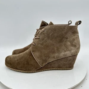 Franco Sarto Anabelle Mujer Talla 9M Marrón Gamuza Cuñas al Tobillo Botines Bota - Imagen 1 de 11