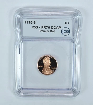 1995-S Lincoln Memorial Cent Premier Set PR70 DCAM ICG *7763 - Image 1 of 4