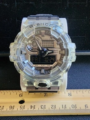 Reloj Casio G SHOCK Transparente Esqueleto GA-700SK Funciona Mantiene el Tiempo  Foto 1 de 2