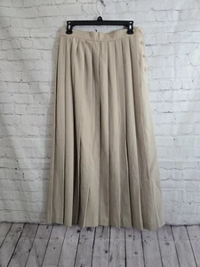 Khaki Plissee Midirock Gr. 14 ziemlich Luxus Academia Preppy Old Money Reitsport - Bild 1 von 7