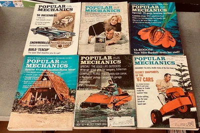 VTG Popular Mechanics Magazine, 1966 Jan-Dec  12 issues - Image 1 of 2