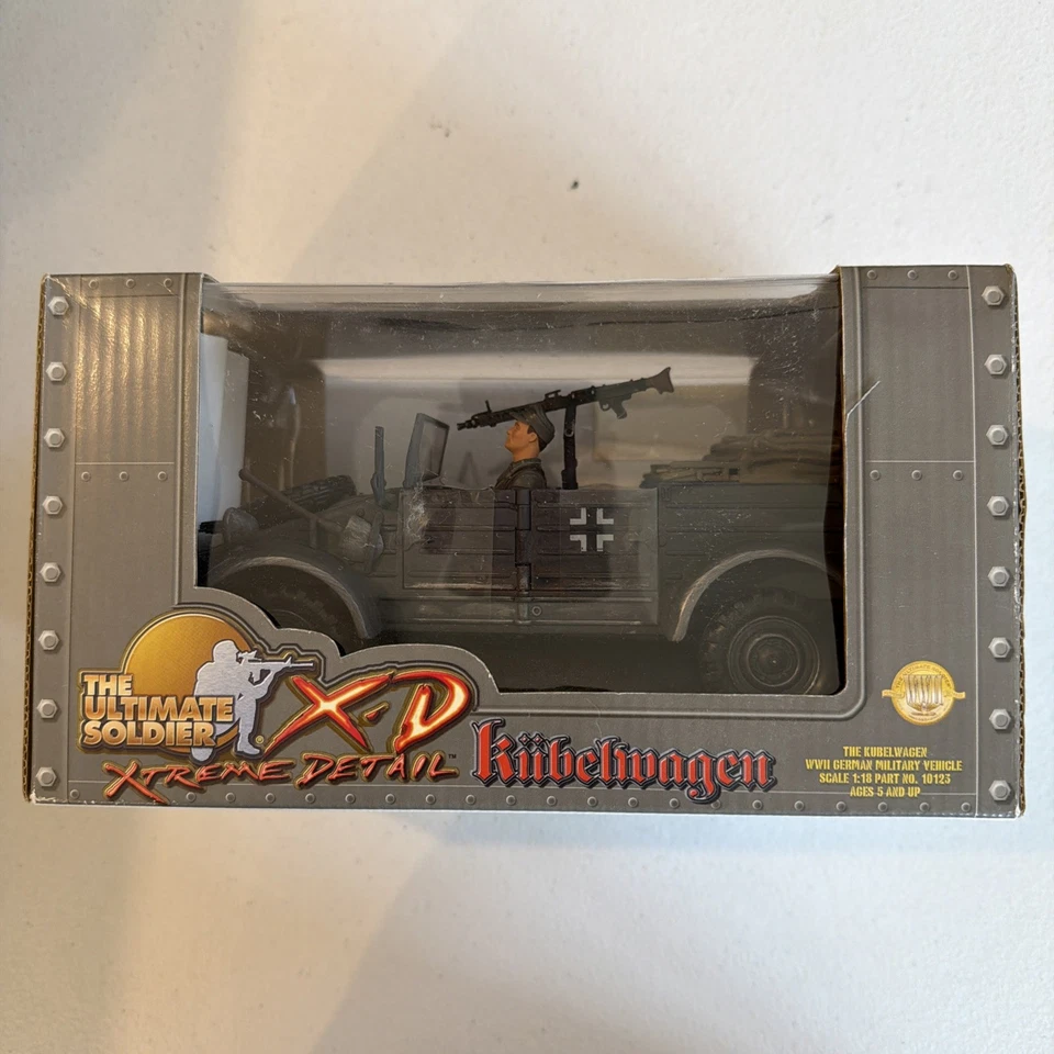 Игрушки 21 века The Ultimate Soldier Kubelwagen Вторая мировая война немецкие военные 1:18 2000 - Изображение 1 из 4