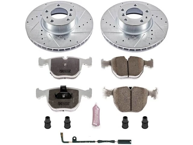 Kit de pastillas de freno delanteras y rotor para 97-00 BMW 540i DN67C8 Foto 1 de 1