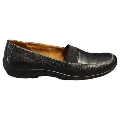 Naturalizer Fairlee Loafers Flats Womens Size 8M Black Leather Comfort Slip On - Image 1 of 4