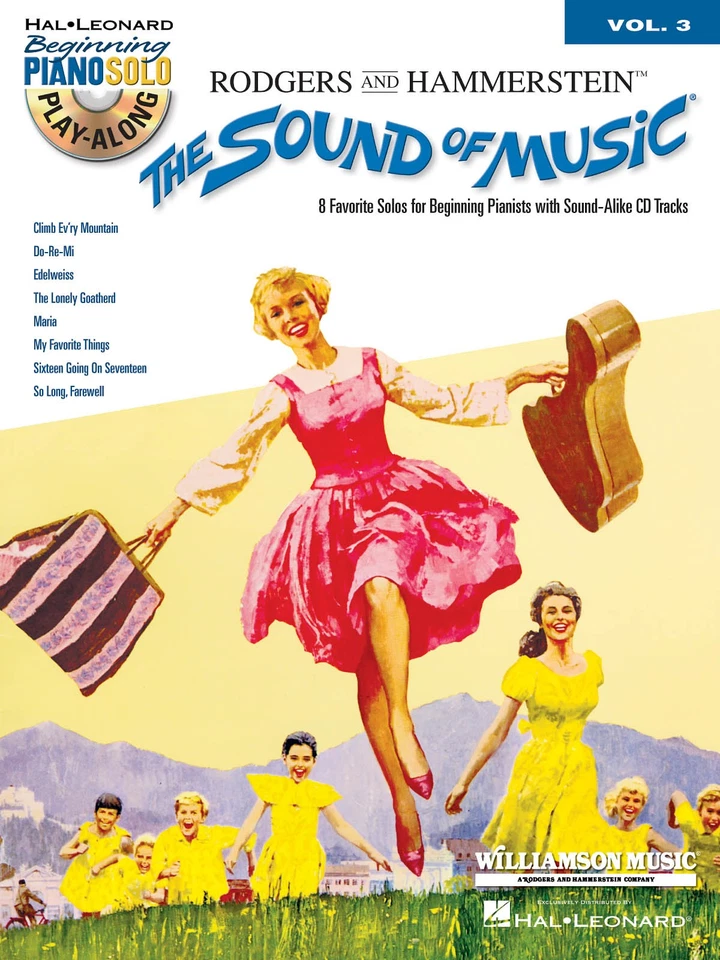 The Sound of Music Beginning Piano Solo Play-Along Vol 3 Sheet Music Book CD - Image 1 of 1