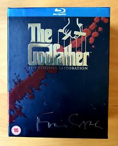 The Godfather Trilogy (Box-Set) (Blu-ray, 2008) Coppola Restoration. VGC. 