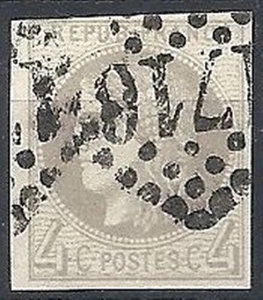 1870-71 FRANCIA USATO CERERE 4 CENT - FR004 - Picture 1 of 1