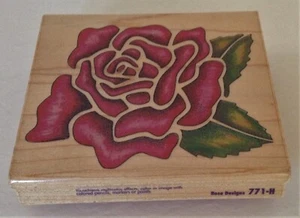 Rubber Stampede ROSE DESIGNS RUBBER STAMP NEW 771-H Flower  - Picture 1 of 1