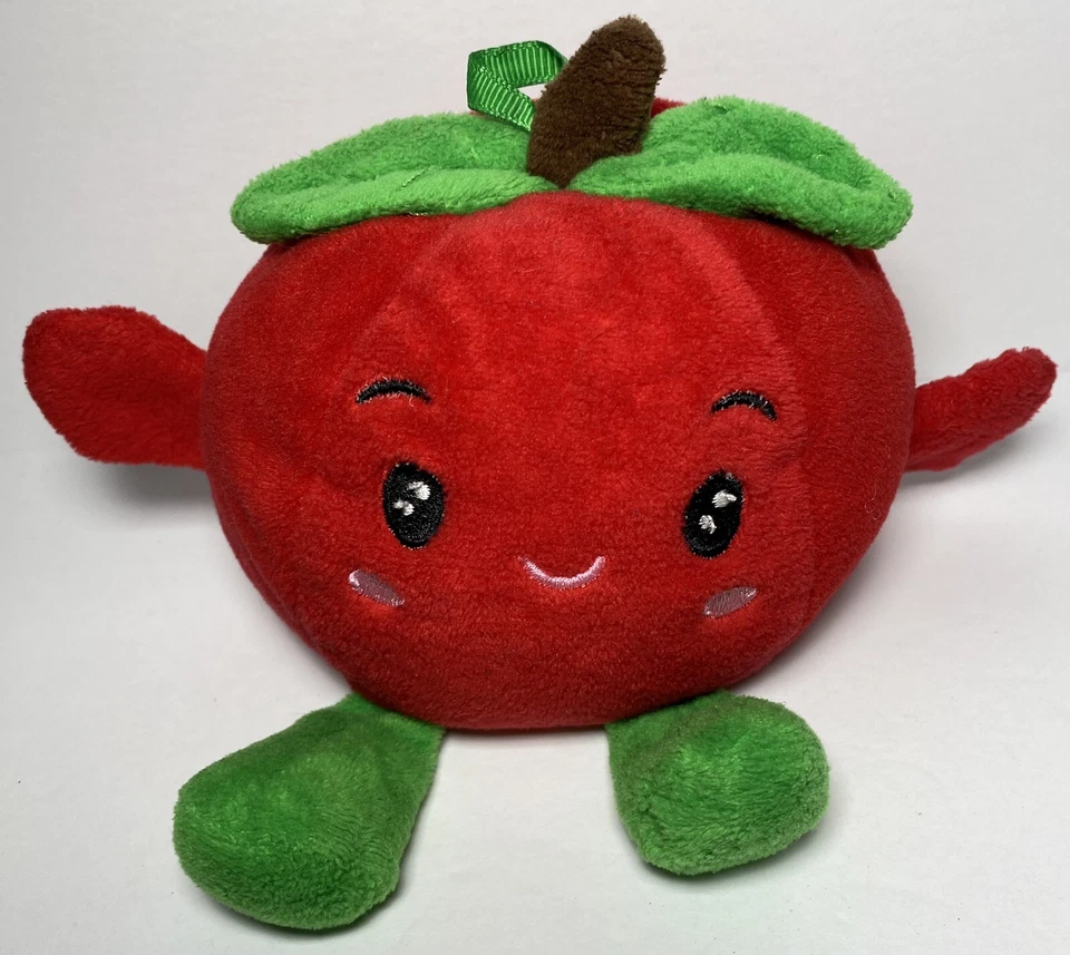SPARK CREATE Imagine Красное ЯБЛОКО Плюшевая Фруктовая и Вегетарианская Мягкая Игрушка Погремушка Детская Подвеска - Изображение 1 из 4