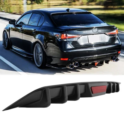 Labio divisor de alerón difusor de parachoques trasero con luz LED para Lexus GS F GS300 GS430 Foto 1 de 4