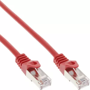 10 m Internetkabel Patch Netzwerkkabel DSL LAN F/UTP Cat5 rot 2x RJ45 Stecker - Bild 1 von 1
