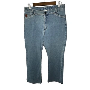 Pantalones de mezclilla para mujer Jill 12 pierna recta tiro alto real 32x31 - Imagen 1 de 8
