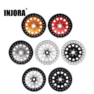 INJORA 4 Stücke 2,2 Beadlock Felgen Metall Räder Felge Set für 1:10 RC Crawler - Picture 1 of 25