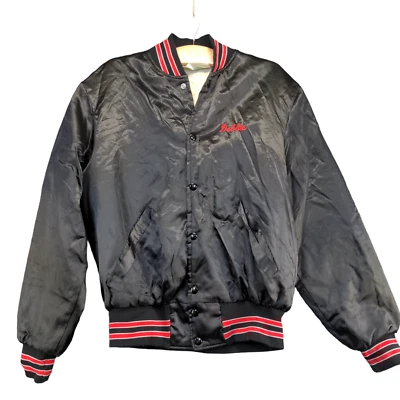 Holloway Men's McDonald's Uniform Jacket Black Medium Satin Embroidered Vintage - Image 1 of 4