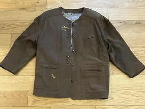 Trachtenjacke -Leder- von Solo die Tracht- Gr. 44 (L) - braun-Top Zustand  jacke - Bild 1 von 13