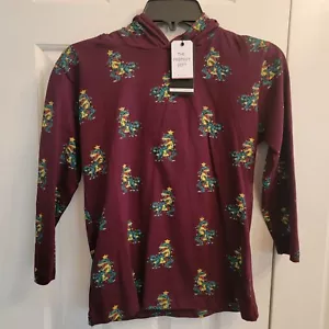 Cactus Boys Christmas hooded long sleeve shirt size 9-10 dinosaur - Picture 1 of 4
