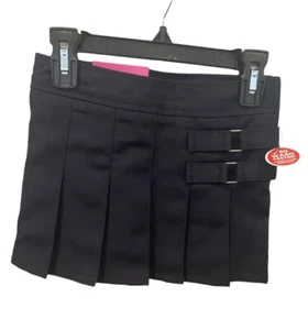 NWT French Toast Skort Girls 3T Navy Blue Adjustable Waist Pleated Front Scooter - Picture 1 of 7