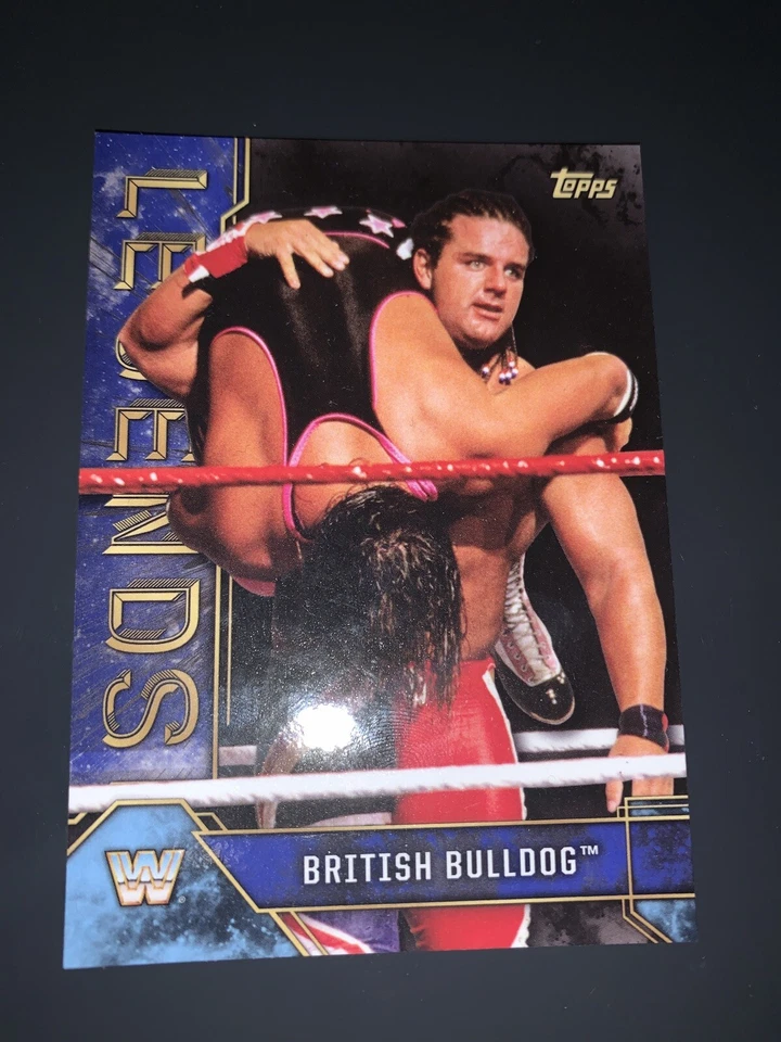Topps 2017 WWE Legends British Bulldog Card 19 Numbered 24/50. - Image 1 of 4