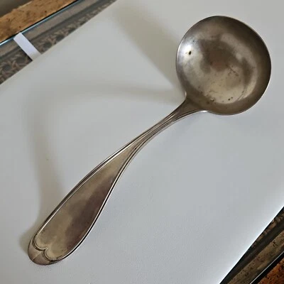 Antique 19thC Lowell & Senter Portland Maine Coin Silver Ladle - Изображение 1 из 4