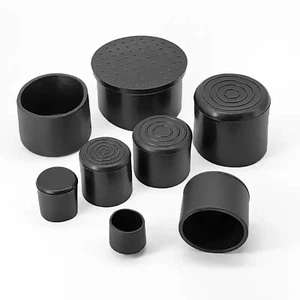 Runde PVC Gummi Bodenschutz Rohr Endkappen Rohr Blind Abdeckkappe 6-120 mm - Bild 1 von 31