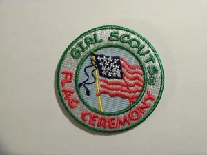 Girl Scout Patch - Girl Scouts Flag Ceremony - Picture 1 of 1