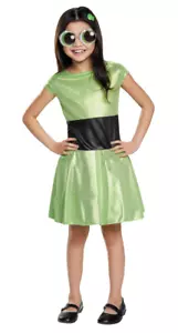 New The PowerPuff Girls ButterCup Girl Costume Medium 7-8 yrs - Picture 1 of 1