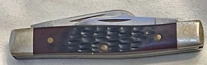 CASE XX Knife Made in USA 1989, 2 Dot 63033 Jigged Delrin Handles SS - Picture 1 of 17