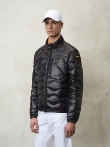 BLAUER UOMO Giubbino PIUMINO TASCHINA PETTO WAYLON ESTATE 2024 03070 NERO ONDA - Foto 1 di 5