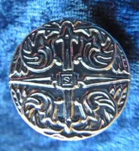 12 Silver Tone Metal 22 mm Shank Buttons Minty - Imagen 1 de 3