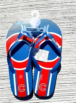 Chanclas Chicago CUBS Talla XL Adulto Unisex Auténticas Coleccionables Nuevas con Etiquetas Foto 1 de 4