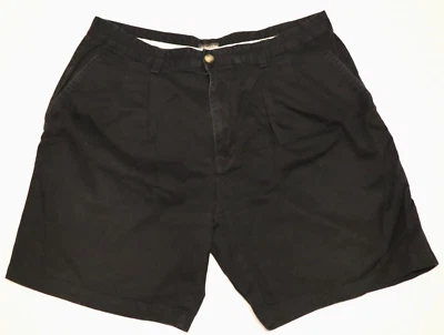 ST. JOHNS BAY mens pleated front black golf chino shorts size 38 - Image 1 of 4