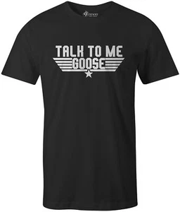 9 Crowns Tees Maverick Talk To Me Goose Graphic T-Shirt - Picture 1 of 8