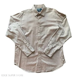 Ralph Lauren Polo Light Brown Curham Classic Fit Button Down Shirt Size 17 XL - Picture 1 of 3