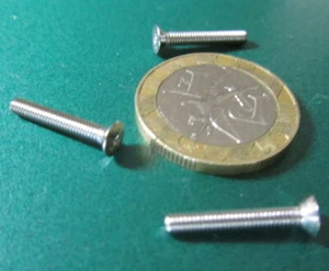 18-8 Stainless Steel Flat Head Phillips Machine Screw, M2.5 0.4 x 16 mm 100 Pc - Picture 1 of 8