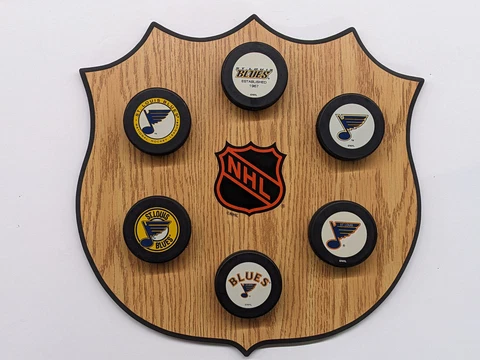 ST. LOUIS BLUES HOCKEY PUCK WALL PLAQUE Cover