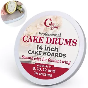 3 PCS 14" White 1/2" Thick Cake Drums Sturdy Board for Heavy Cakes - Picture 1 of 9