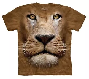 Lion Face Tigers King Jungle Cat Lions The Mountain Animal Brown T-Shirt S - Picture 1 of 3