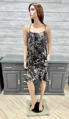 Vestido túnica top encubrimiento estampado animal coqueteo LYS (LOVE YOUR STYLE) talla grande 2X Foto 1 de 4