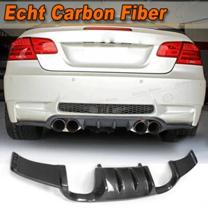 Difusor de carbono parachoques trasero alerón faldón trasero para BMW Serie 3 E92 E93 M3 07-13 - Imagen 1 de 11